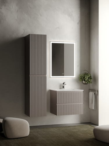 Тумба под раковину Sancos SNOB R SNR60SM 59х45х50 подвесная цвет бежевый - фото 3